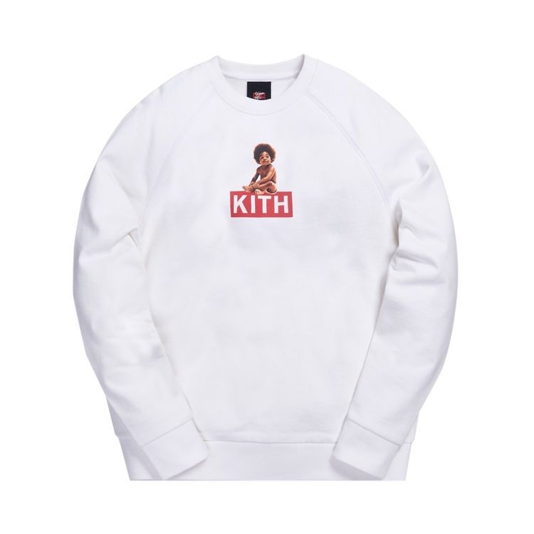 Kith x Biggie Classic Logo Crewneck White