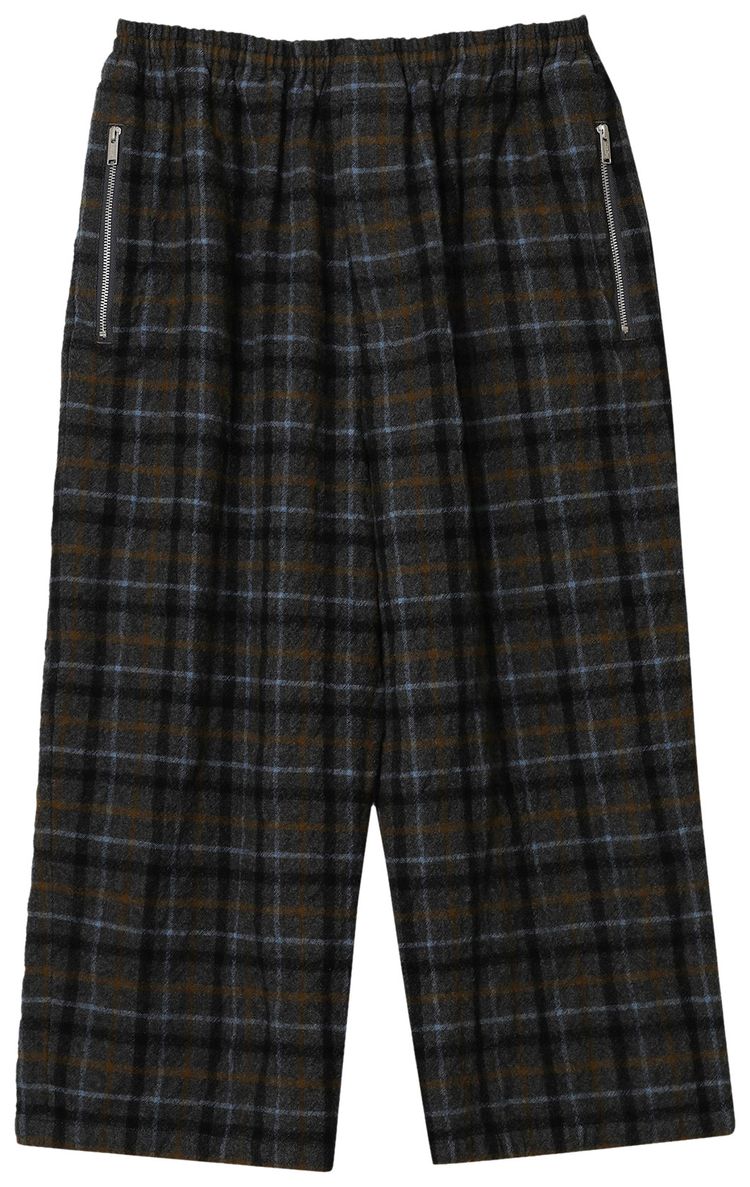 Undercover Throne of Blood Wool Rolled Cuff Trousers Grey