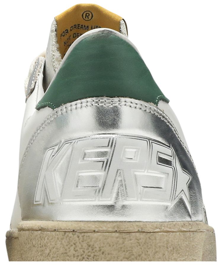 Golden Goose Ball Star White Silver Green