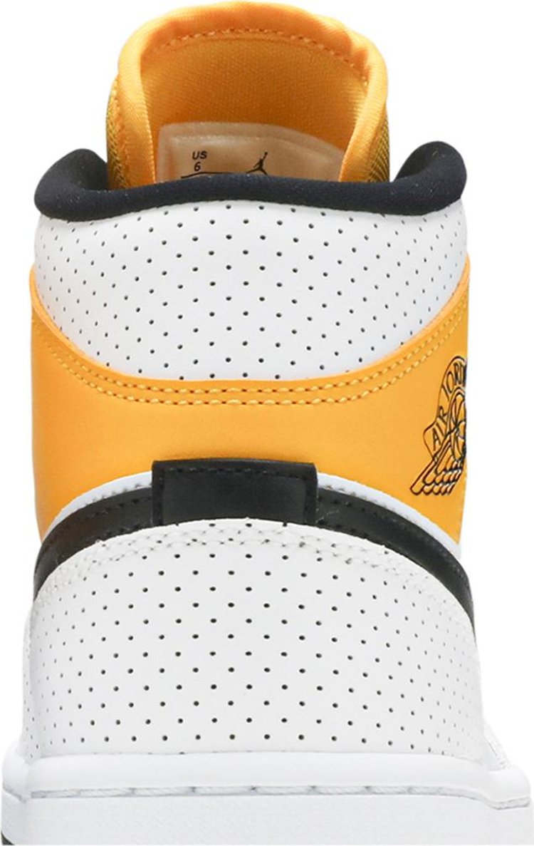 Wmns Air Jordan 1 Mid Perforated   White University Gold