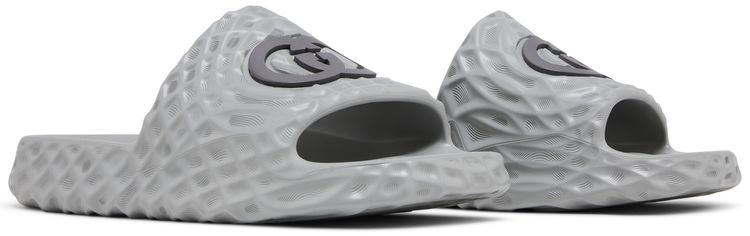 Gucci Slide Sandal Interlocking G   Grey Water Ripples