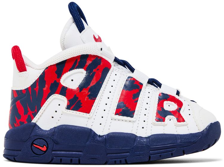 Nike Air More Uptempo TD Red Navy Camo