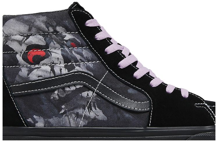 Vans Sk8 Hi Midnight Shift Black Skull