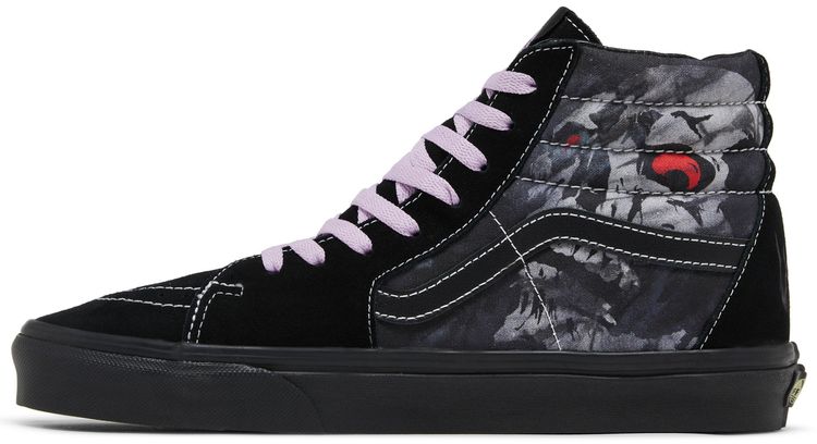 Vans Sk8 Hi Midnight Shift Black Skull