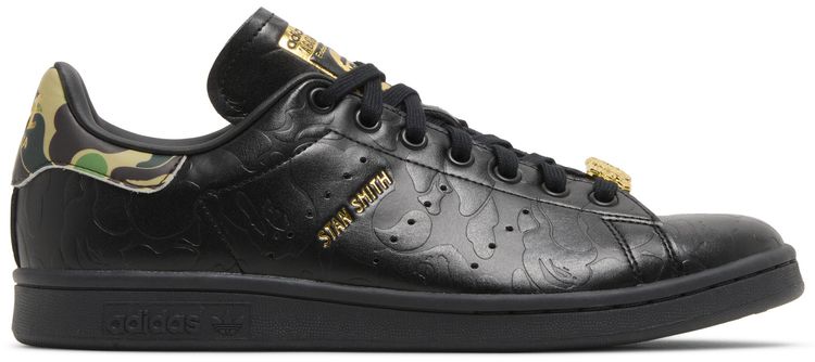 BAPE x adidas Stan Smith 30th Anniversary   Black
