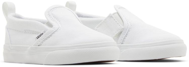 Vans Slip On V Toddler Triple White