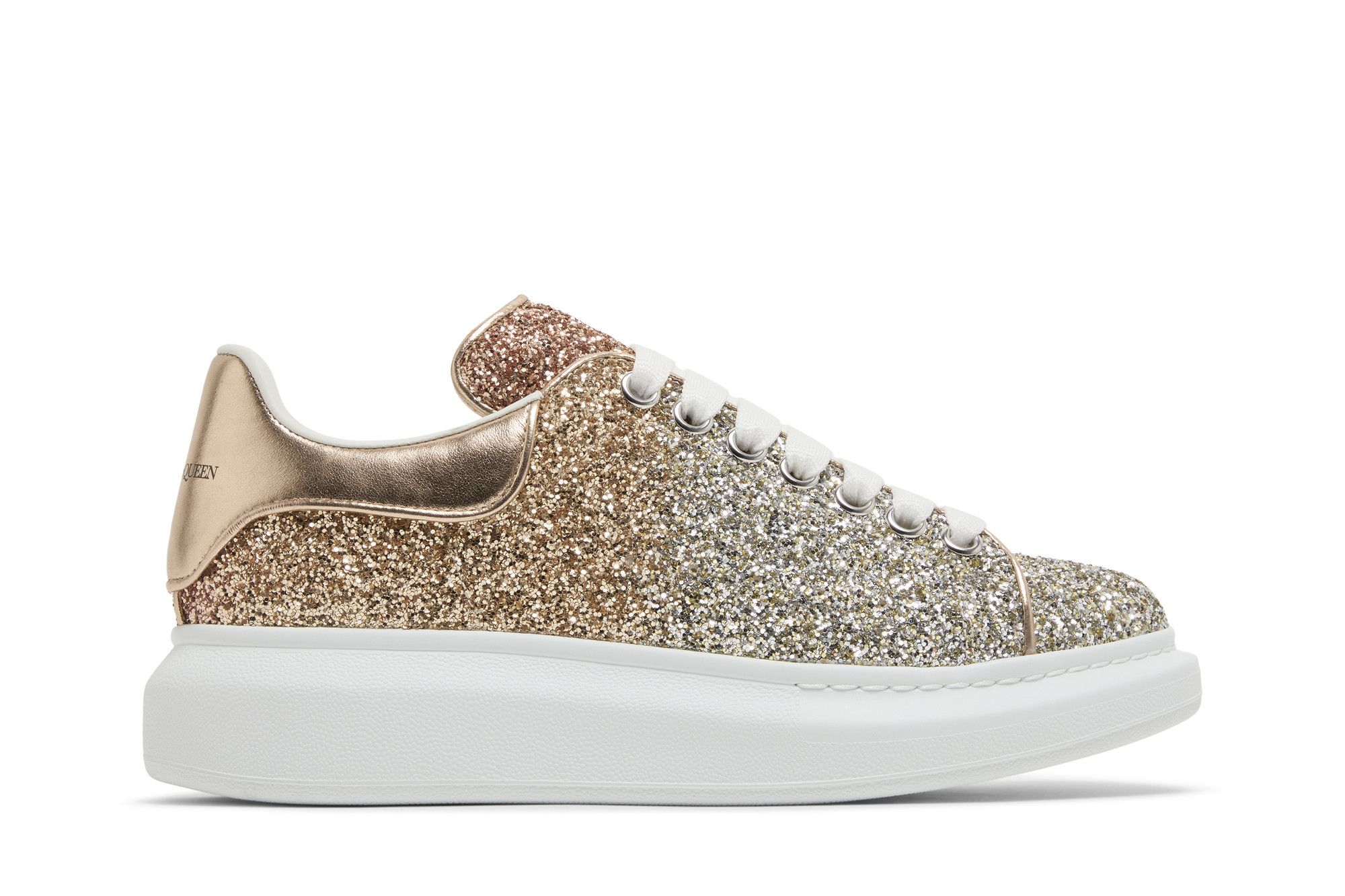 Gold glitter alexander mcqueen's clearance