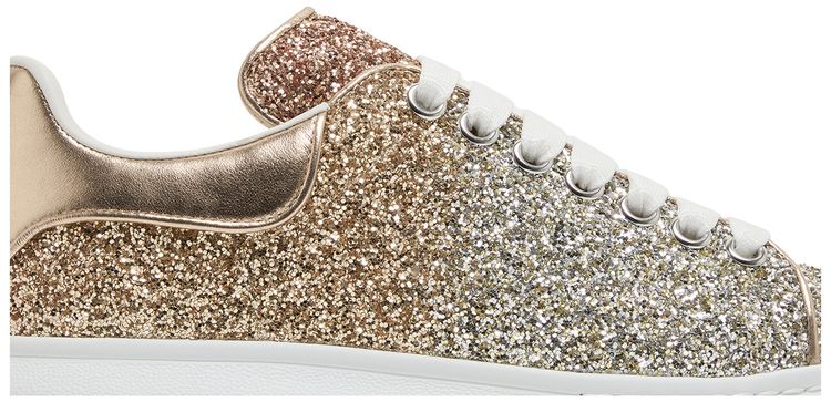 Alexander McQueen Wmns Oversized Sneaker Rose Gold Glitter