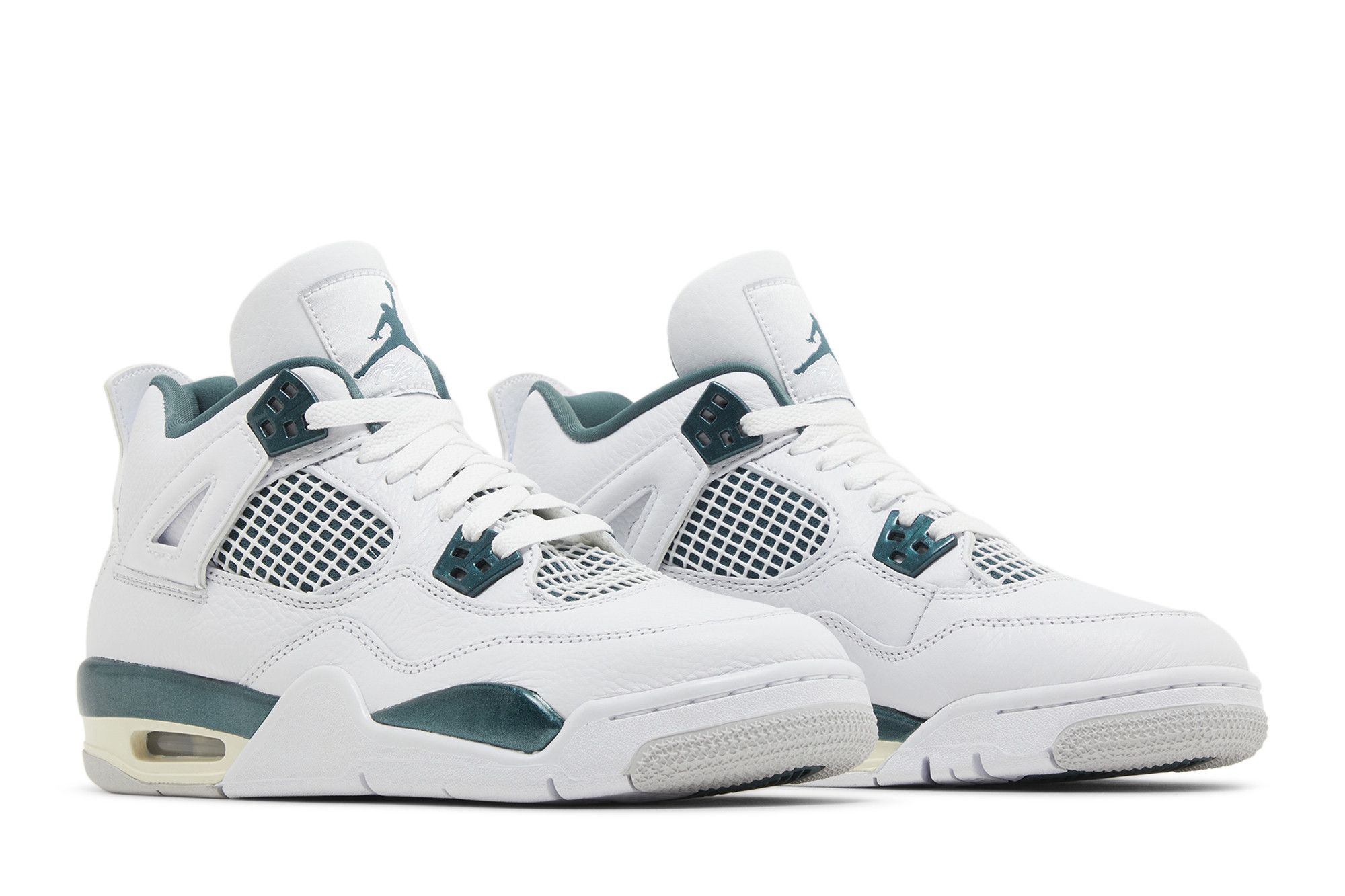 Size 3.5 Air Jordan 4 Retro GS Oxidized Green