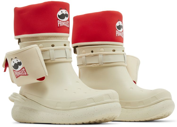 Pringles x Crocs Classic Crush Boot Bone