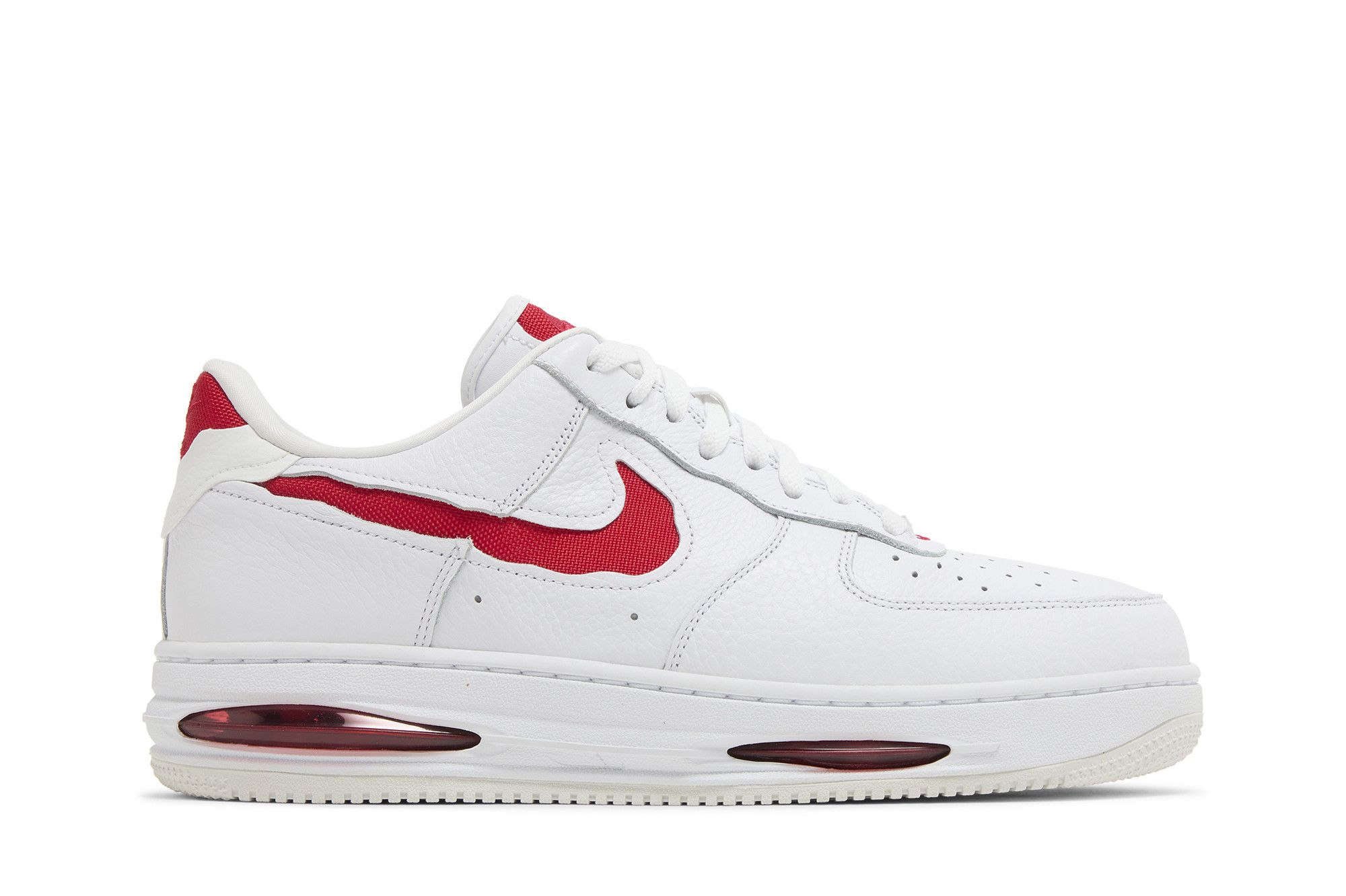 Achetez des Air Force 1 Low EVO White University Red HF3630 100 GOAT FR