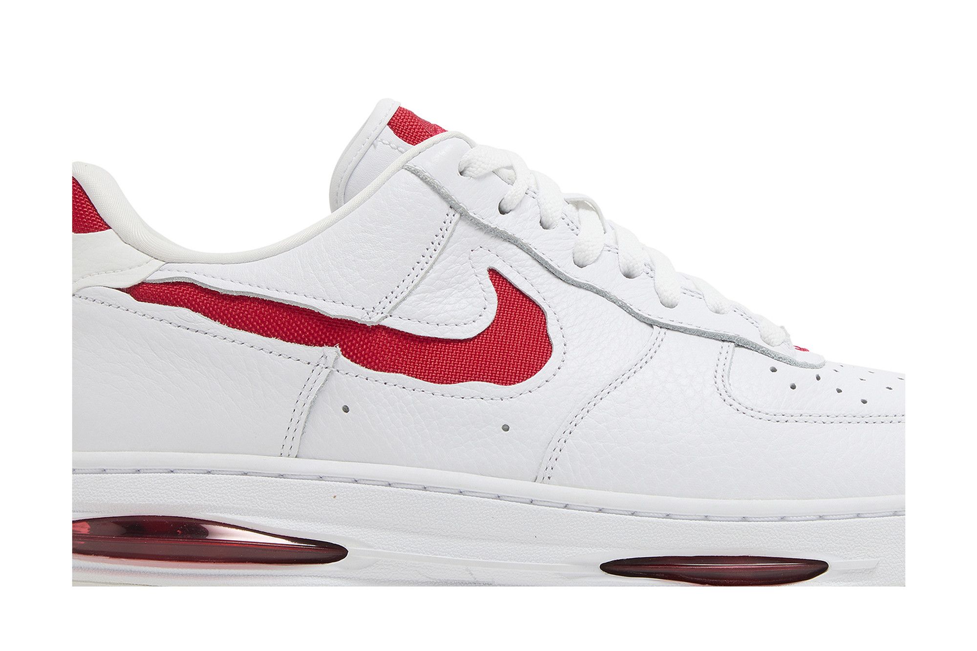 Achetez des Air Force 1 Low EVO White University Red HF3630 100 GOAT FR