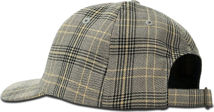 Stussy Big Logo Plaid Low Pro Cap Off White