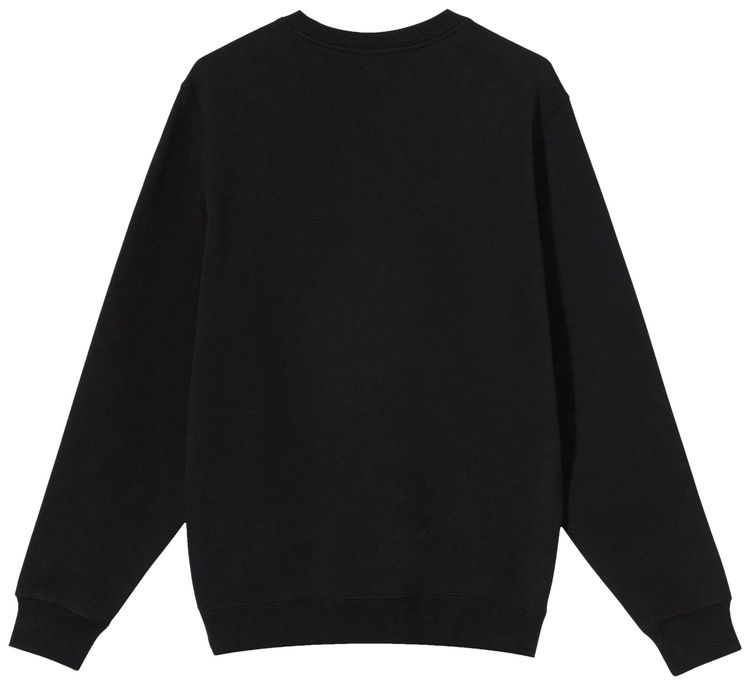 Stussy Floral S Crew Black