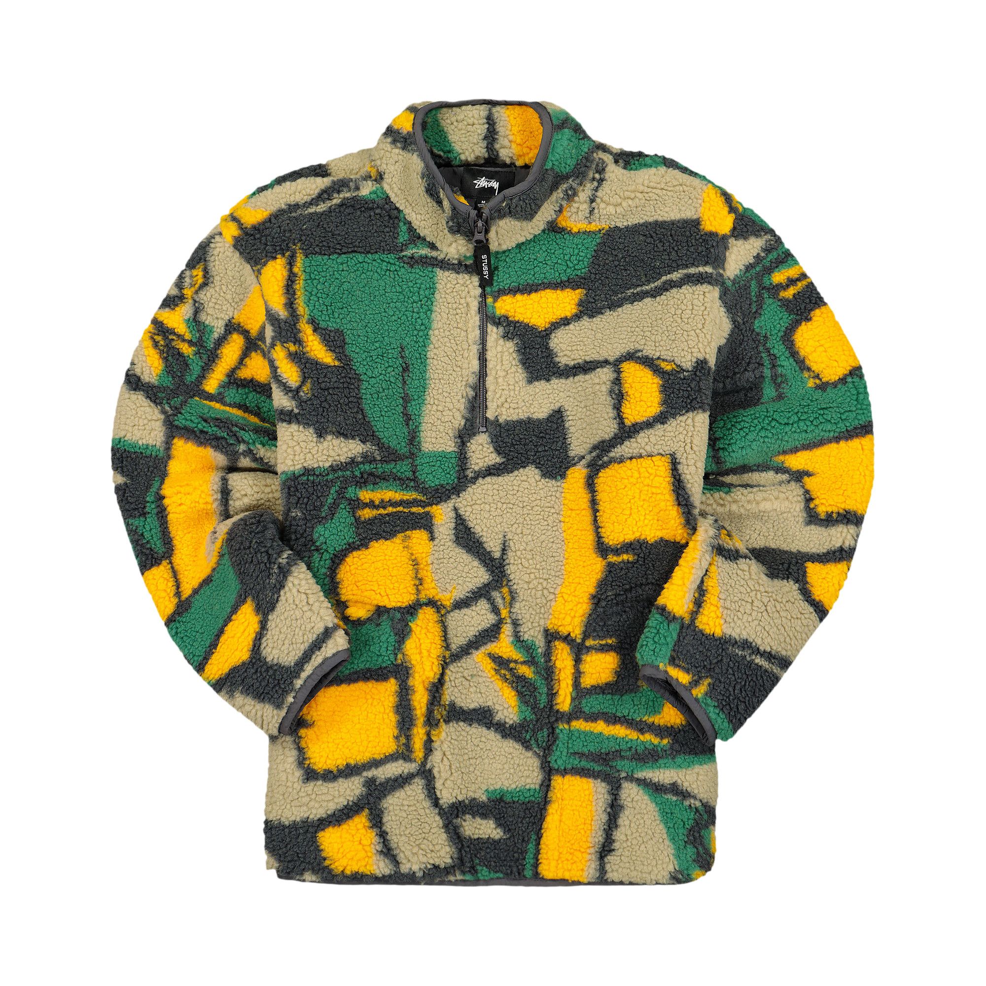 Buy Stussy Block Sherpa Pullover Multicolor 218112 MULT GOAT UK