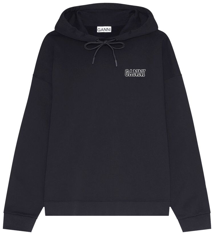 GANNI Software Isoli Oversized Hoodie Black