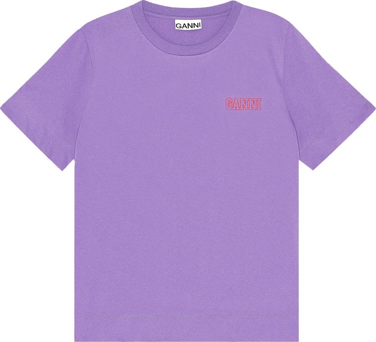 GANNI Thin Software Jersey T-Shirt 'Sweet Lilac'