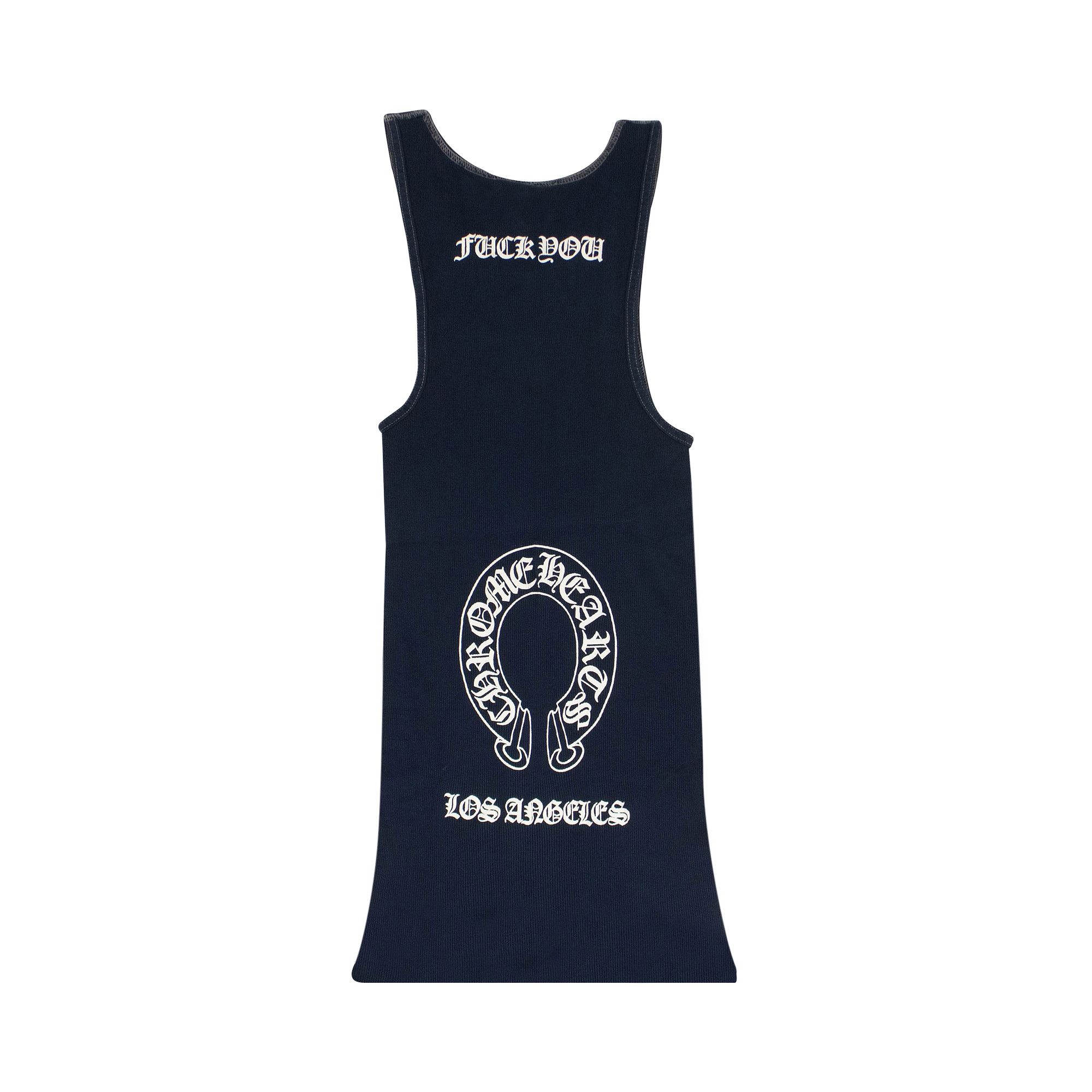 Buy Chrome Hearts Ribbed Horseshoe Logo F*** You Tank Top Buy Chrome Hearts Ribbed Horseshoe Logo F*** You Tank Top