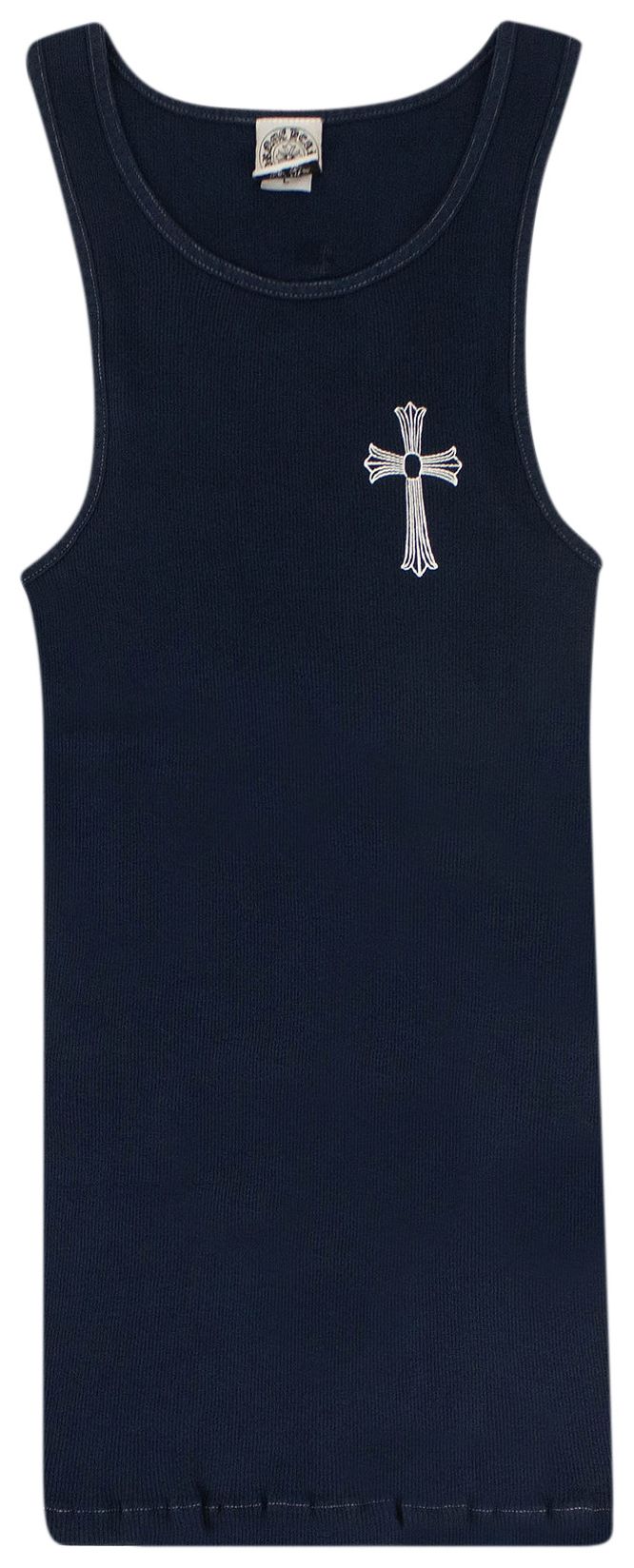 Chrome Hearts Ribbed Horseshoe Logo F You Tank Top Black