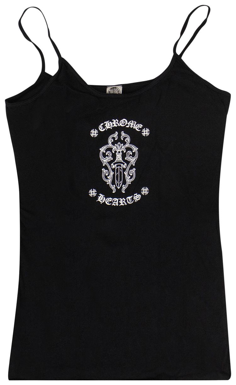 Chrome Hearts Sword Logo Cami Tank Top Black
