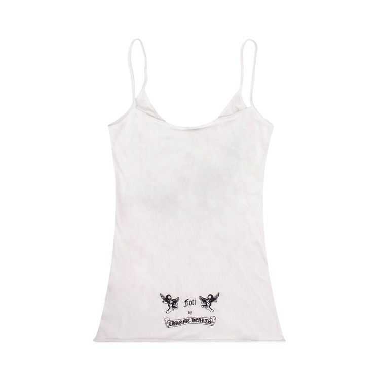 Chrome Hearts Foti Miss Lerlene Skull Cami Tank Top White