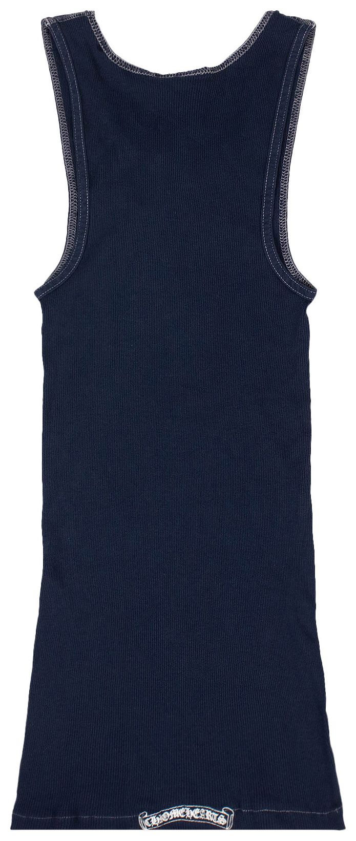 Chrome Hearts Ribbed Cross Logo Tank Top Black