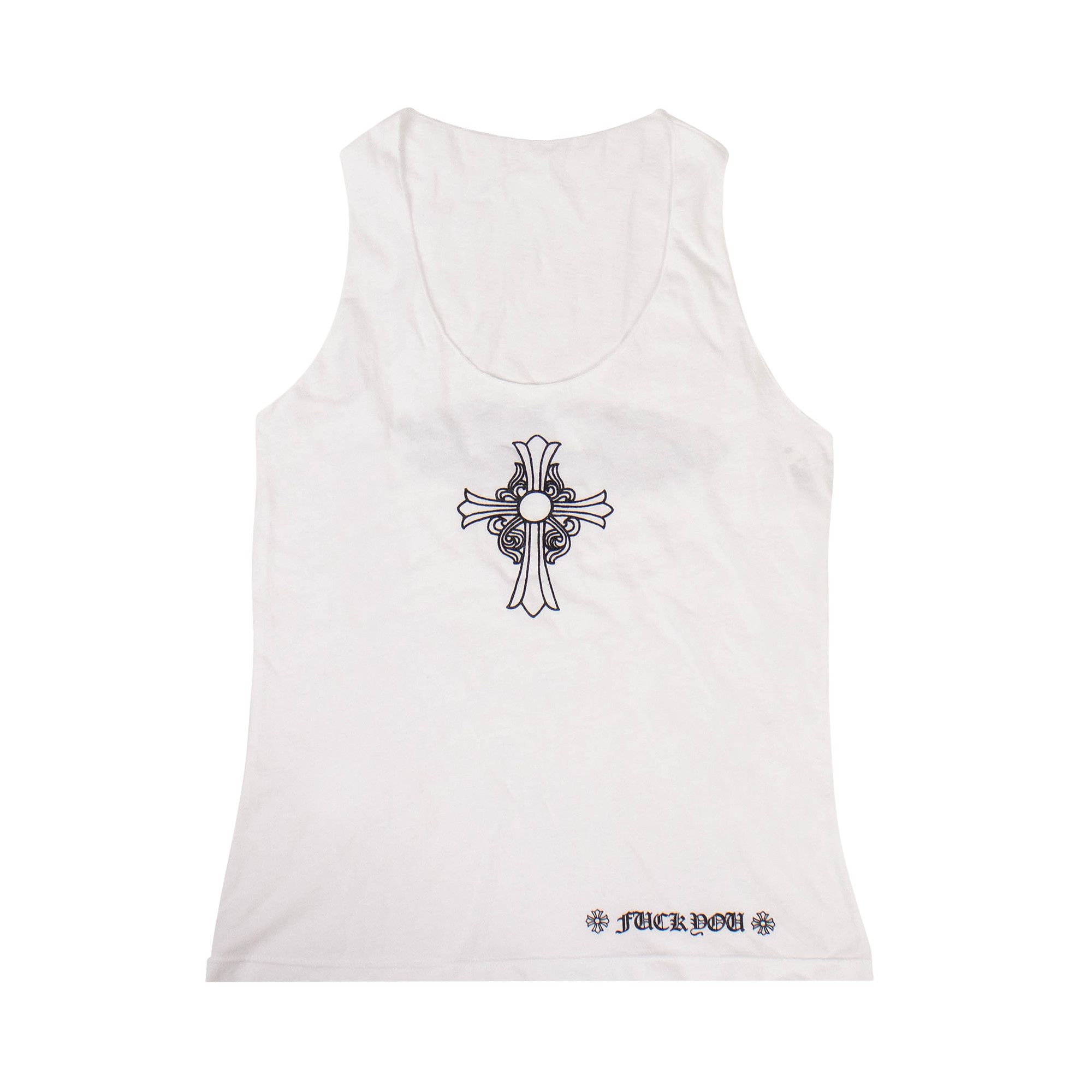 Buy Chrome Hearts Heart Racerback Tank Top 'White' - 1383