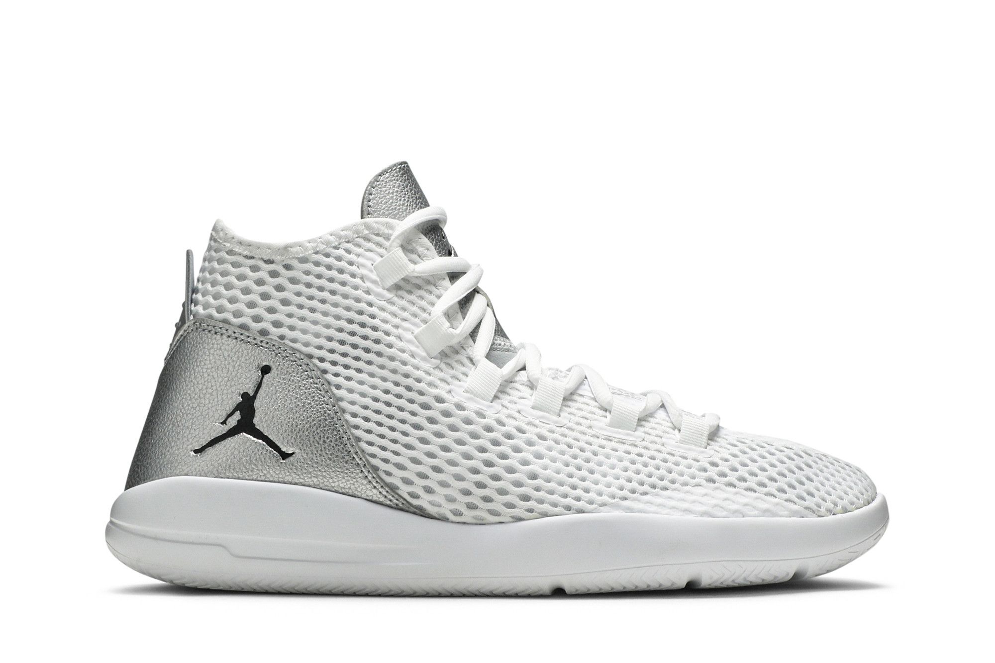 Size 6.0 Jordan Reveal Metallic Silver