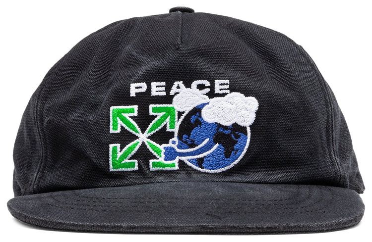 Off White Peace Worldwide Cap Black