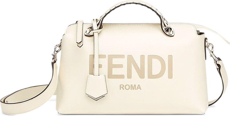 Fendi By The Way Medium Leather Shoulder Bag 'Bianco Ice/Palladio'