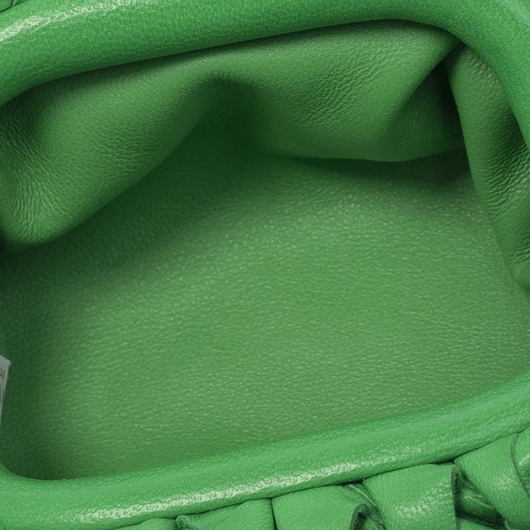 Bottega Veneta The Pouch Coin Purse GrassSilver