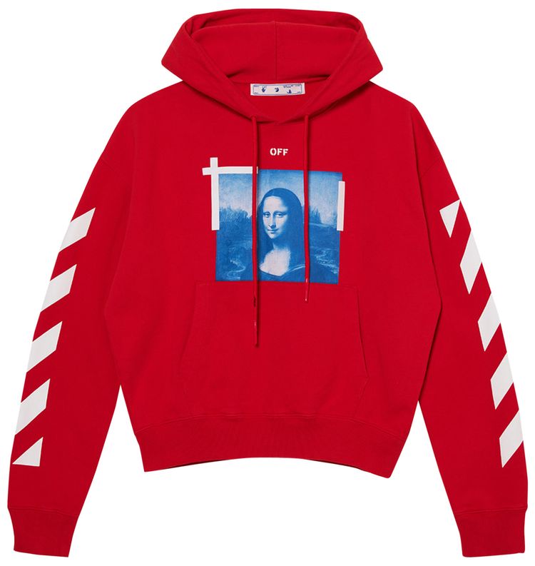 Off White La Gioconda Hoodie Fiery Red