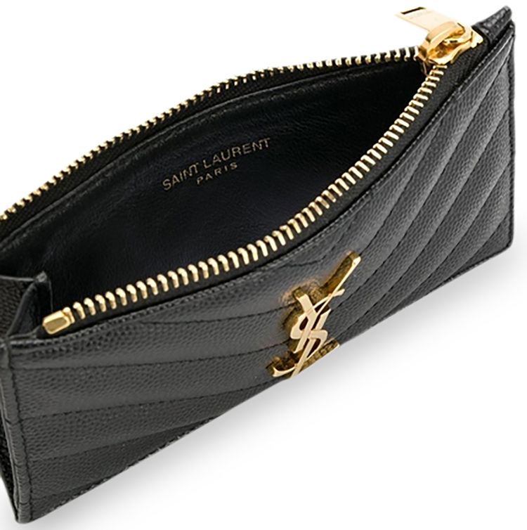 Saint Laurent Credit Card Holder Opyum Red