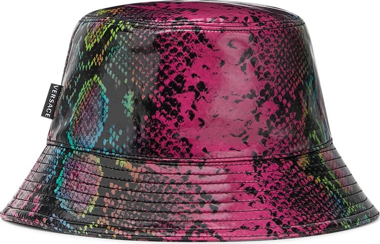 Versace Python Print Bucket Hat 'Pink'