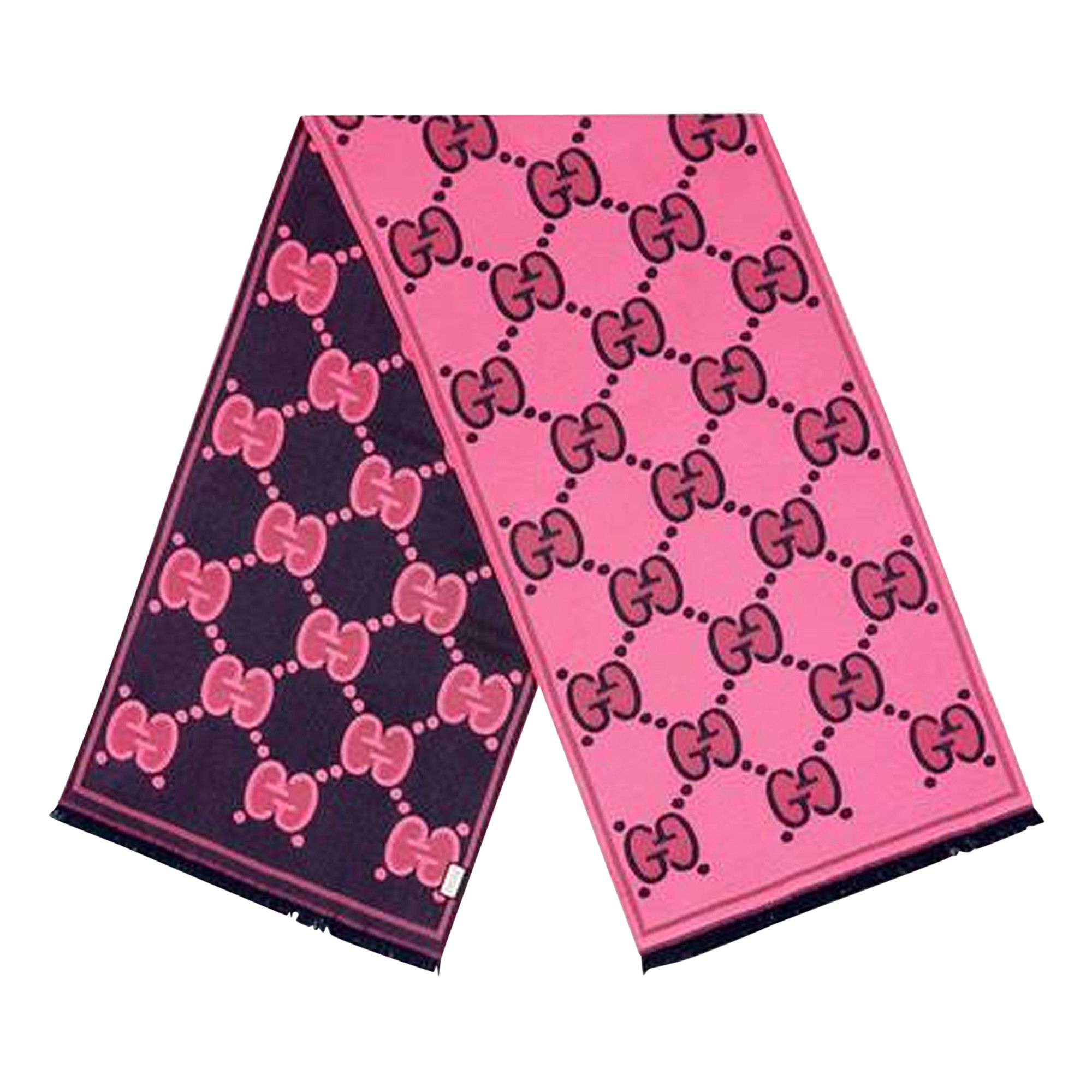 Buy Gucci GG Wool Jacquard Scarf 'Pink' - 581537 3G200 5868 | GOAT