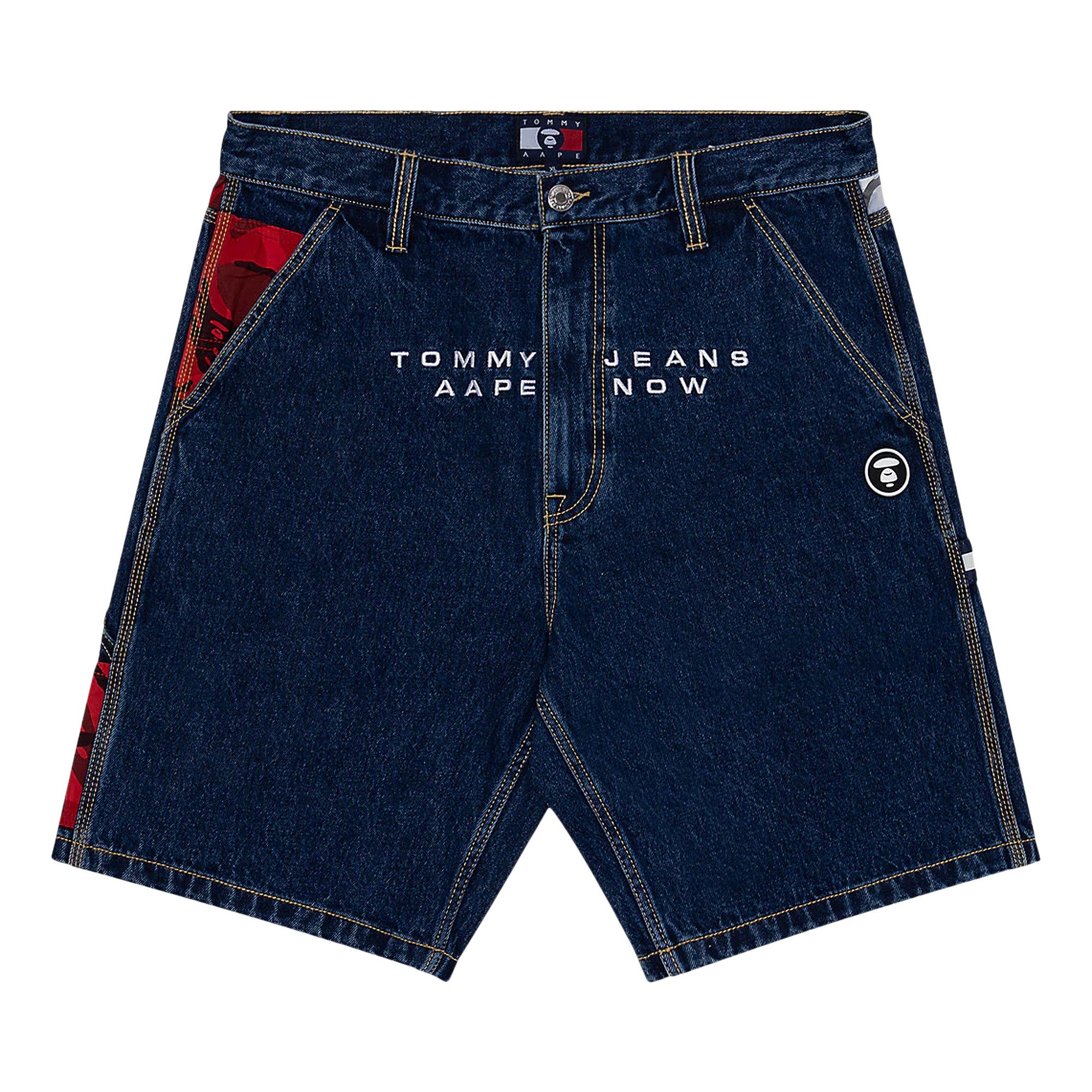 Buy BAPE x Tommy Hilfiger Denim Shorts 'White' - AAP9 401 XXE BLUE