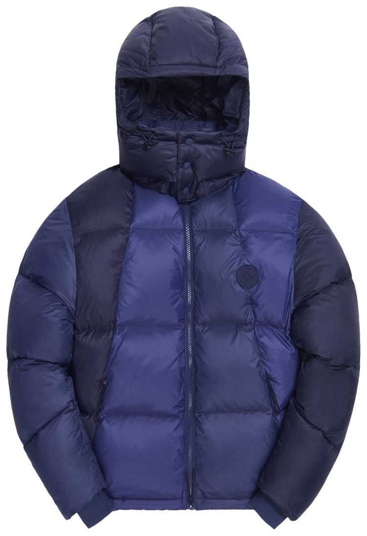 Kith Colorblocked Midi Puffer Navy Multicolor