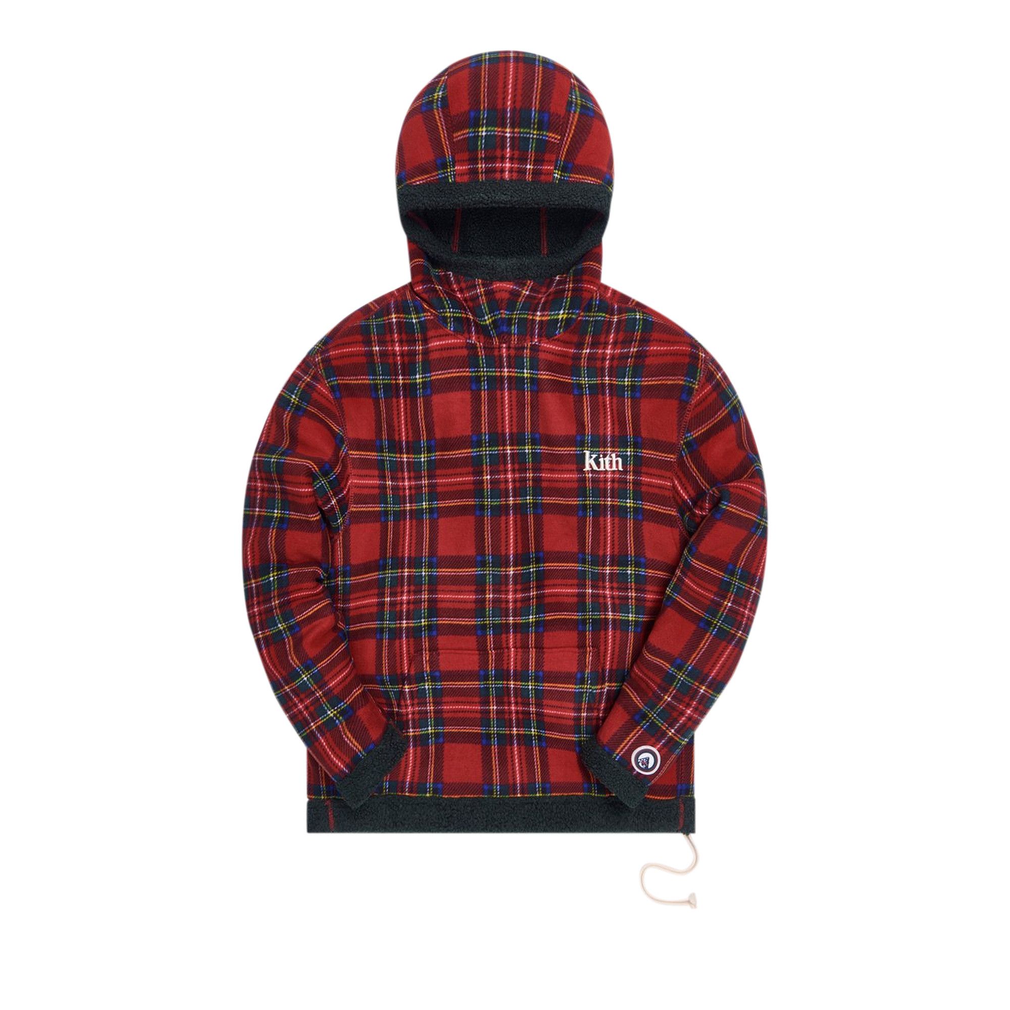 Buy Kith Adrian Sherpa Hoodie Red Multicolor KH2563 110 GOAT NL