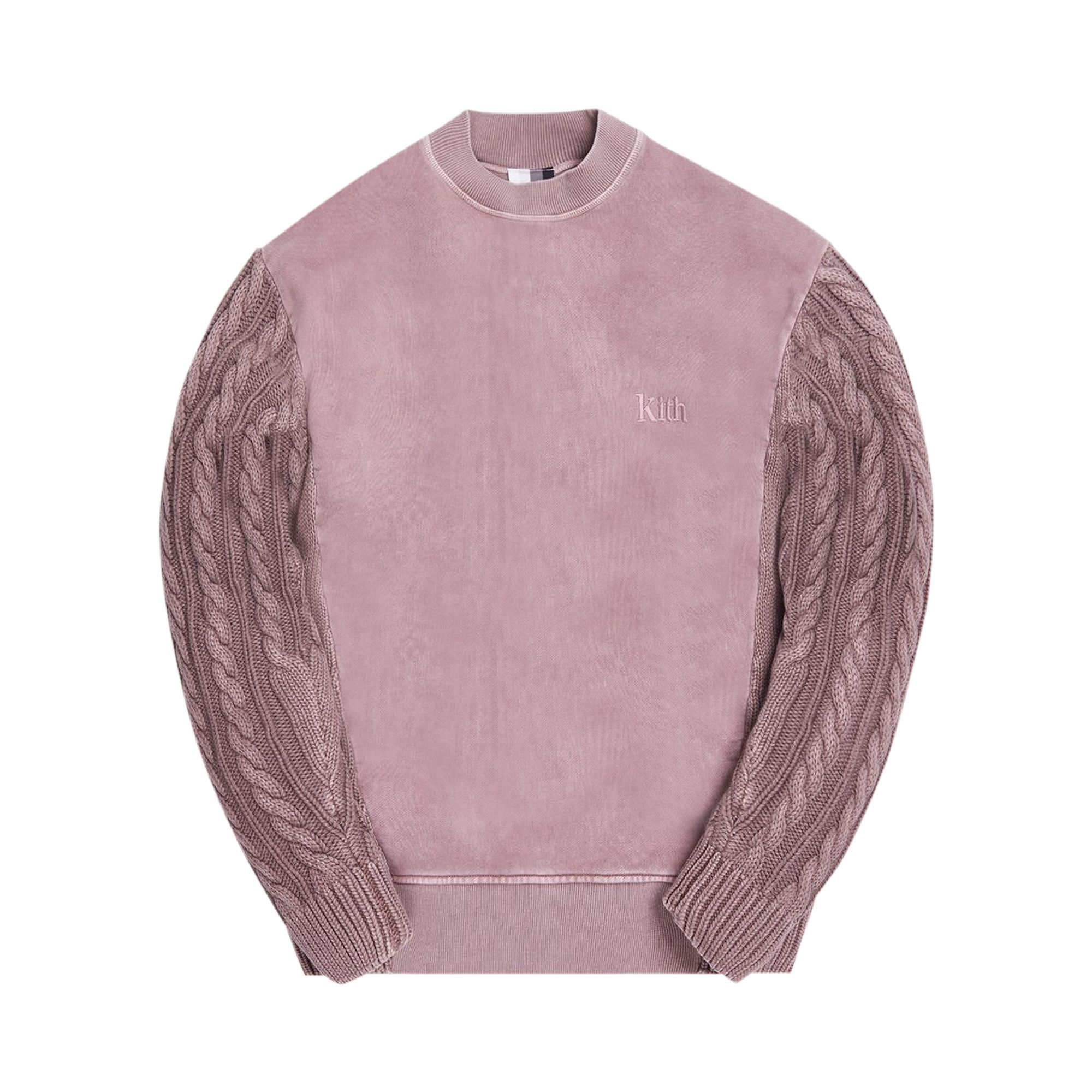 Kith combo knit crewneck top