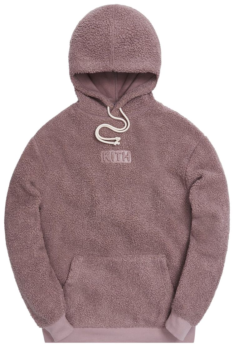 Kith Sherpa Williams III Hoodie Mauve