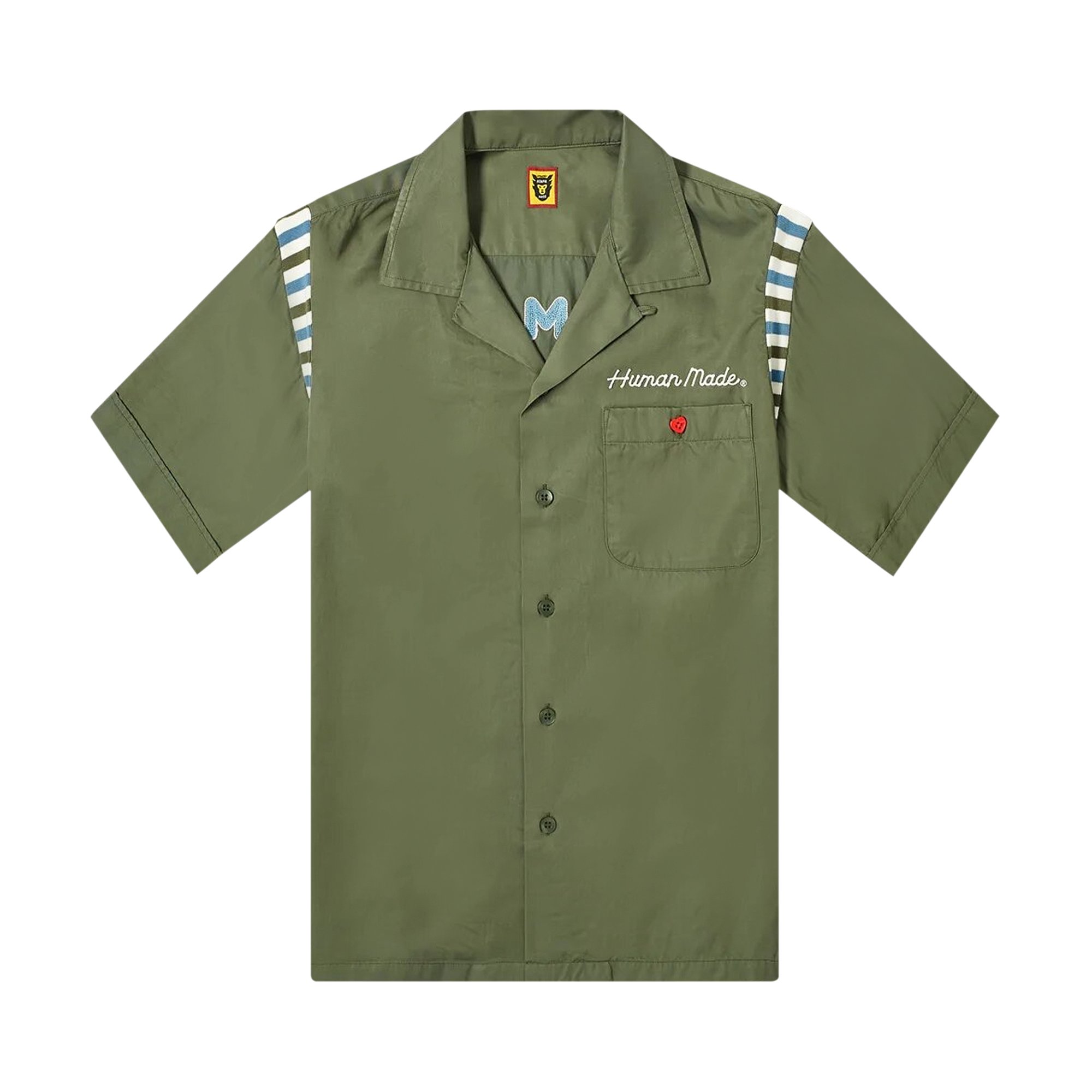 Buy Human Made Bowling Shirt 'Olive Drab' - HM19SH010 OLIV | GOAT