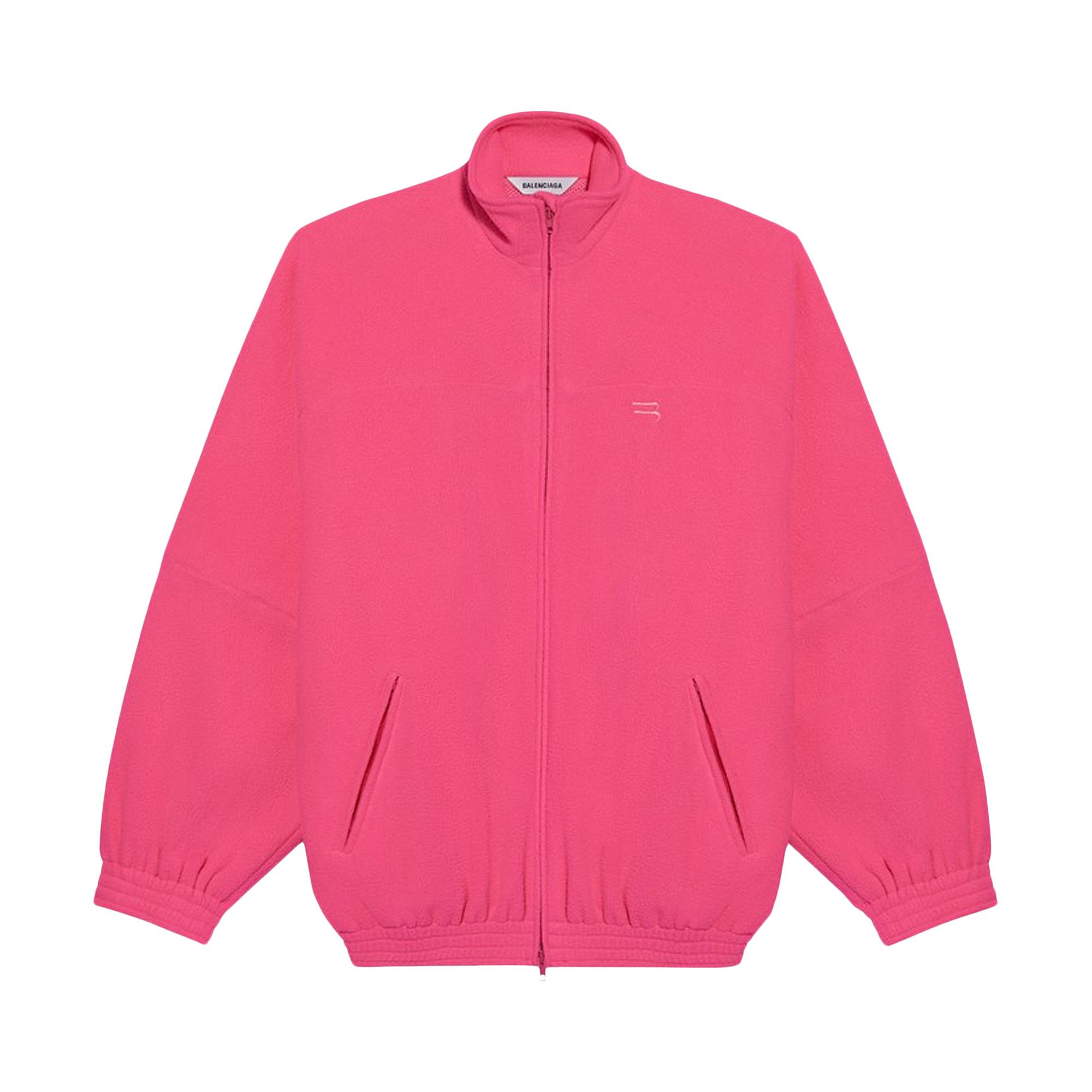 Achetez des Balenciaga Double Brushed Fleece Tracksuit Jacket Fluo Pink 643053 TJQ32 5900 GOAT FR