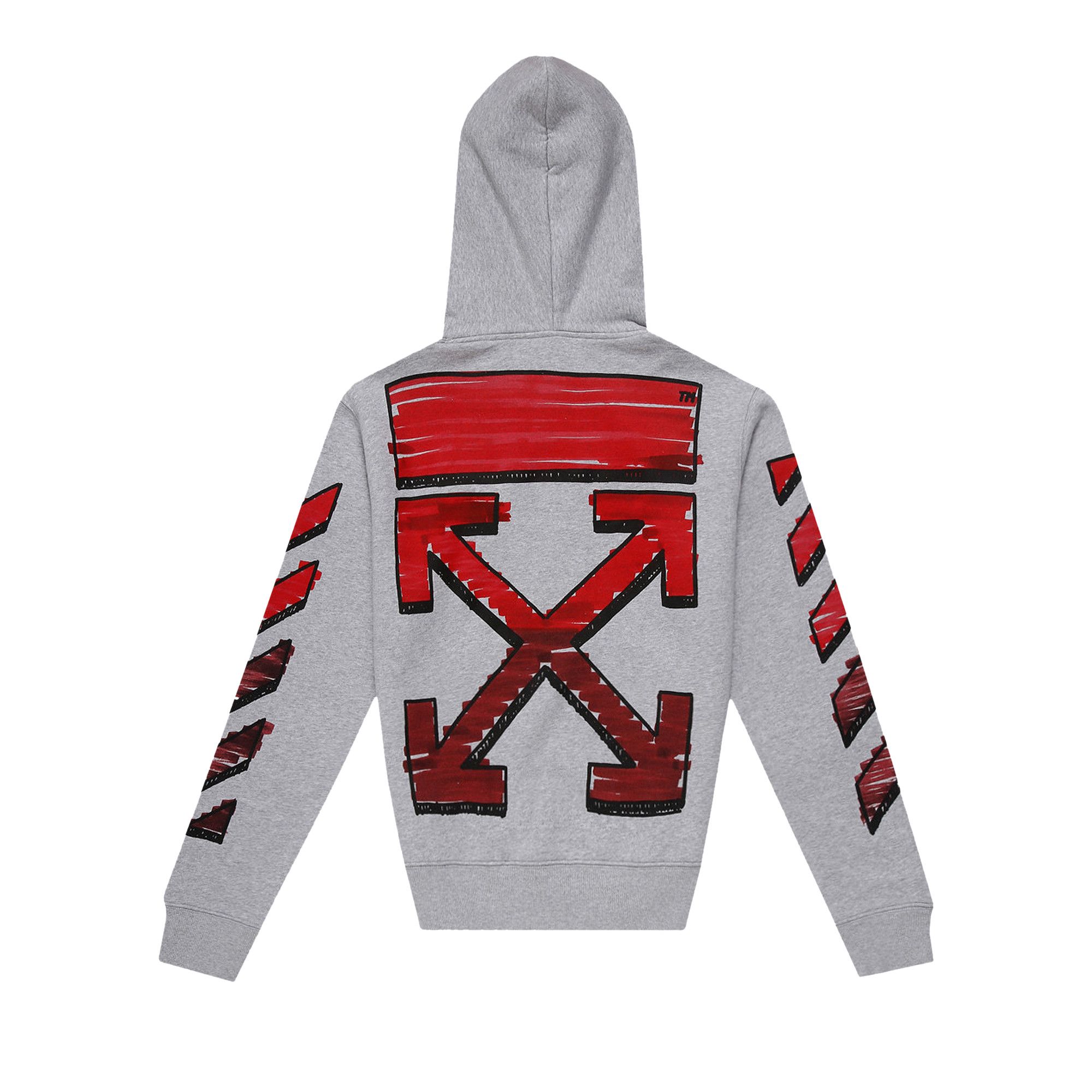 Hoodie off white red sales