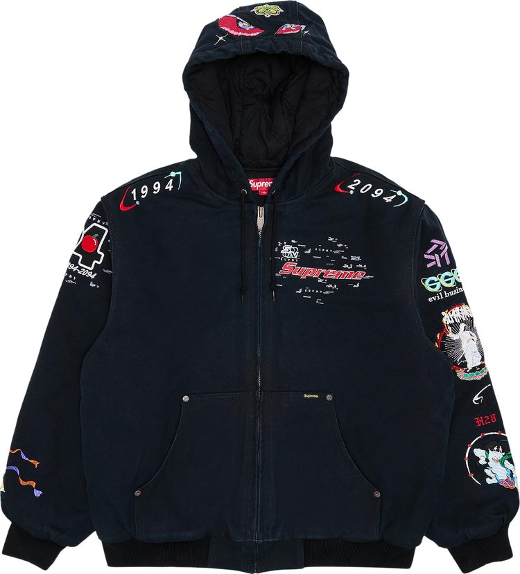 Supreme AOI Hooded Work Jacket 'Black'