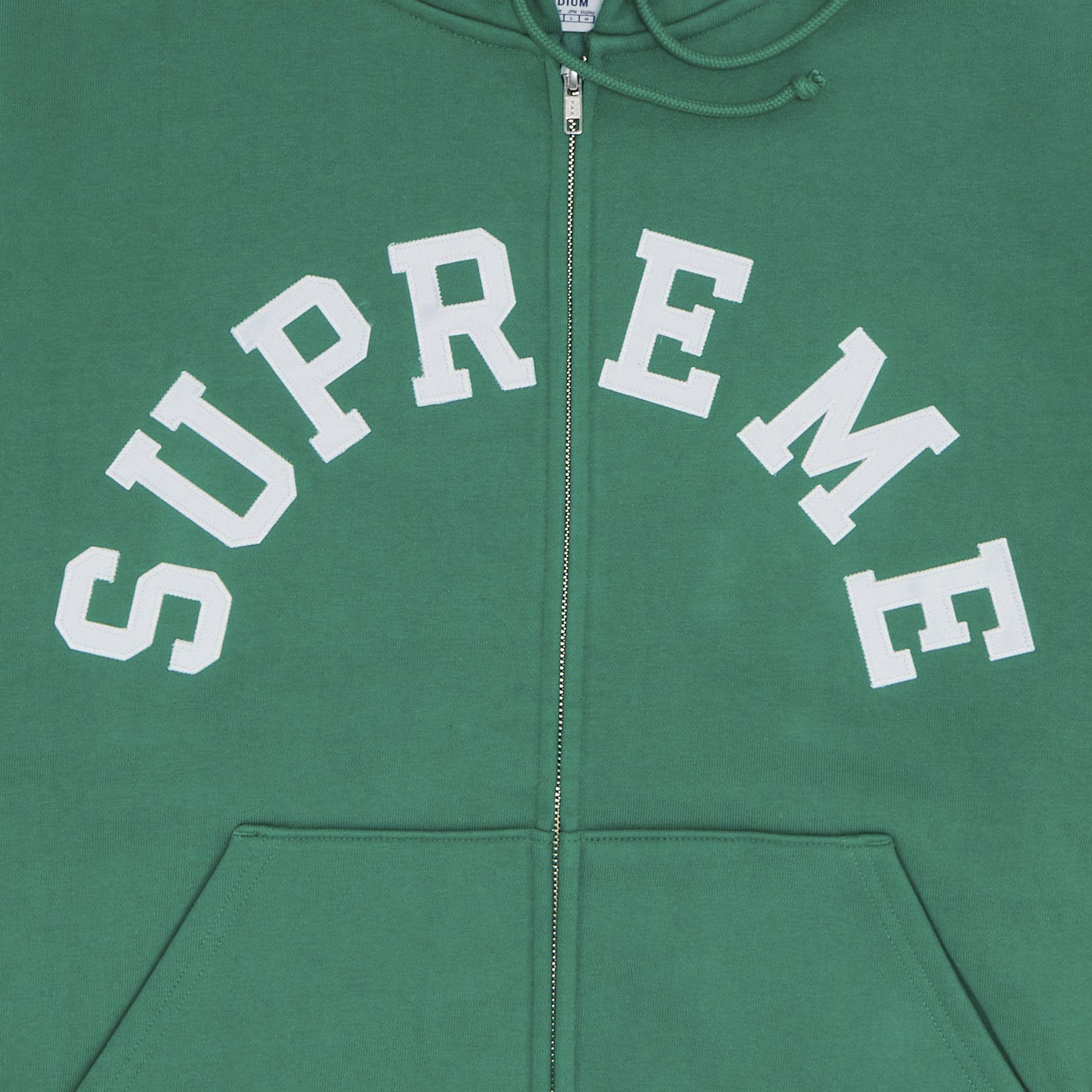 Buy Supreme x Champion Zip Up Hooded Sweatshirt Green SS24SW37 GREEN GOAT CA