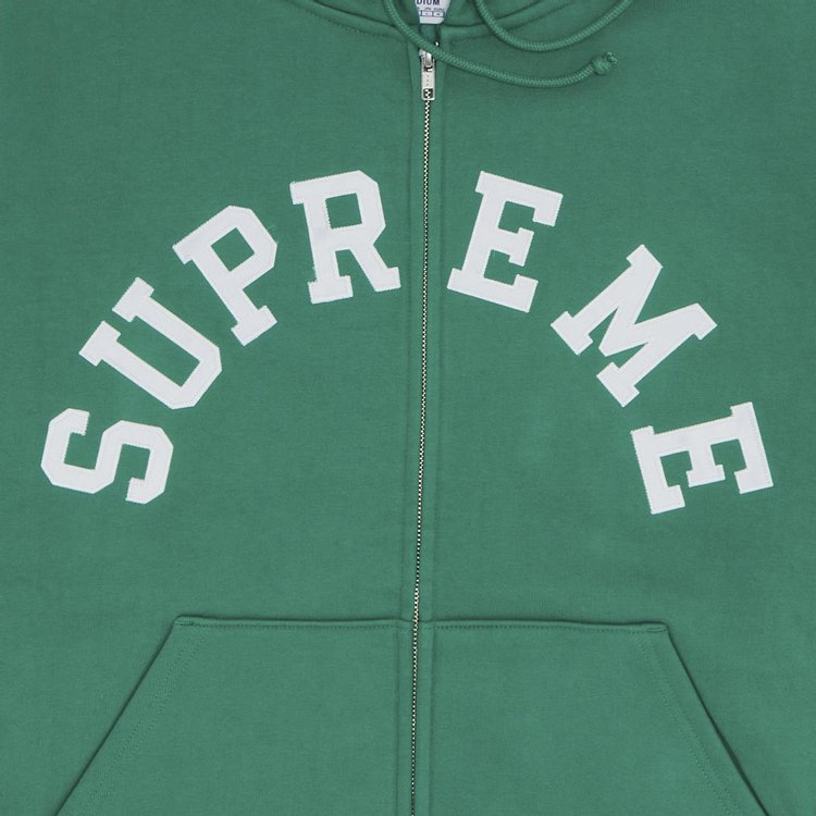 Supreme x Champion Zip Up Hooded Sweatshirt Green