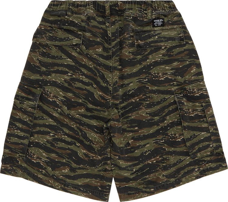 Supreme Cargo Short Olive Tiger Camo