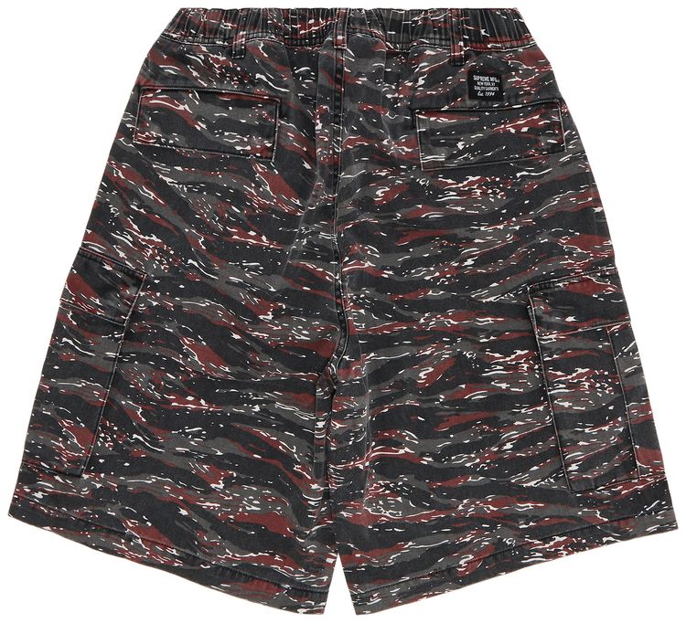 Supreme Cargo Short Red Tiger Camo