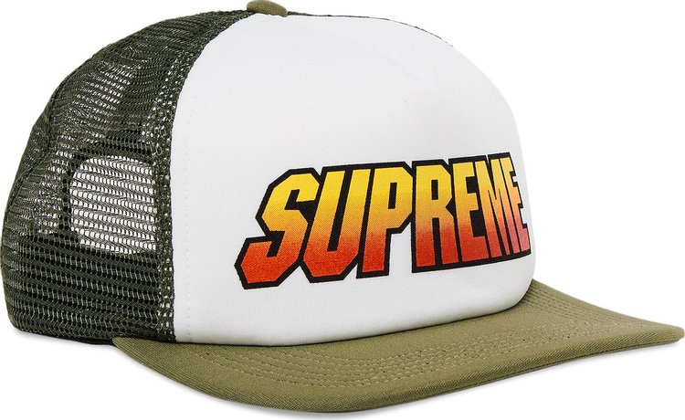 Supreme Gradient Mesh Back 5 Panel Olive