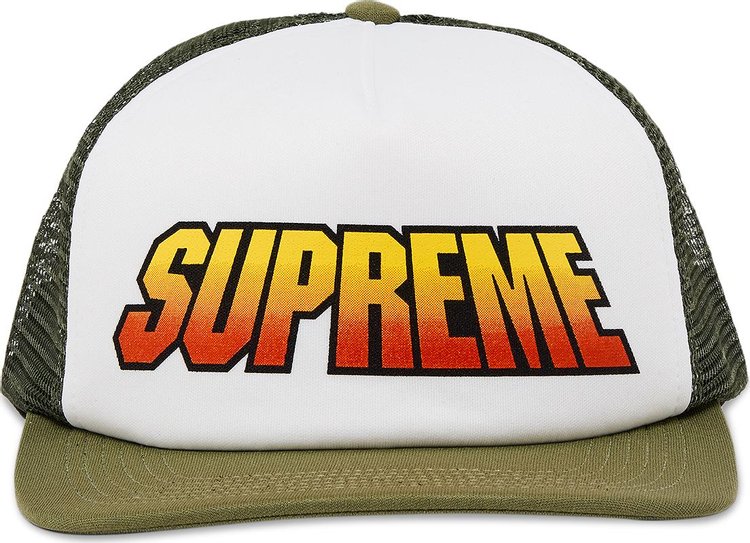 Supreme Gradient Mesh Back 5 Panel Olive